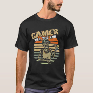 Gamer Till The End - Video Game Player Skeleton Gi T-Shirt