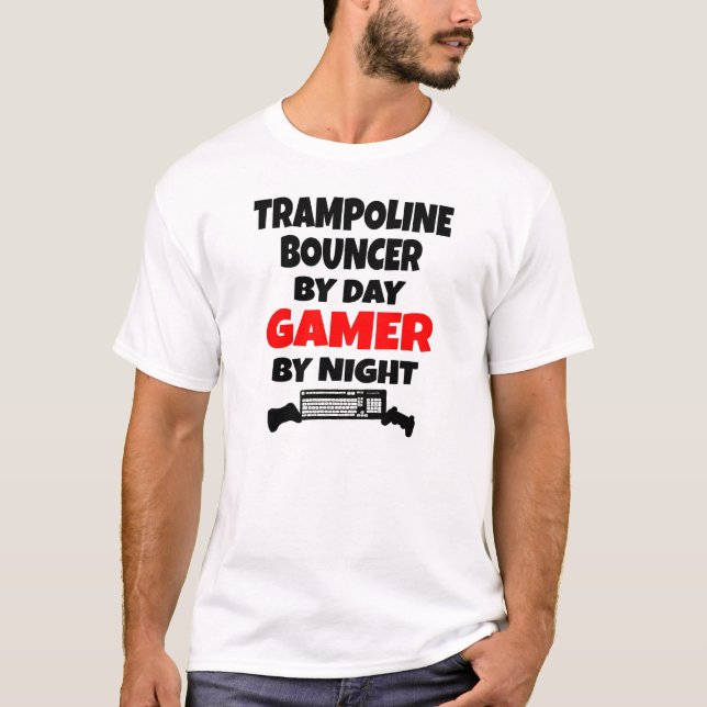 Gamer Trampoline Bouncer T-Shirt (Front)