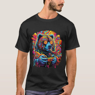 Gamer trippy bear T-Shirt
