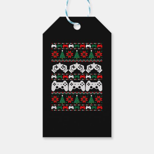 Gamer Ugly Christmas Sweater Gift Tags