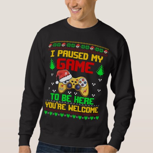 Gamer Ugly Christmas Sweater Video Game Controller