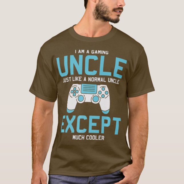 Gamer Uncle Funny Gaming Gifts for Uncles Video T-Shirt (Front)