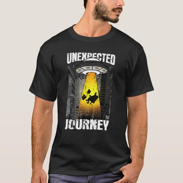 Gamer Unexpected Journey UFO Gamer Headset Video P T-Shirt (Front)