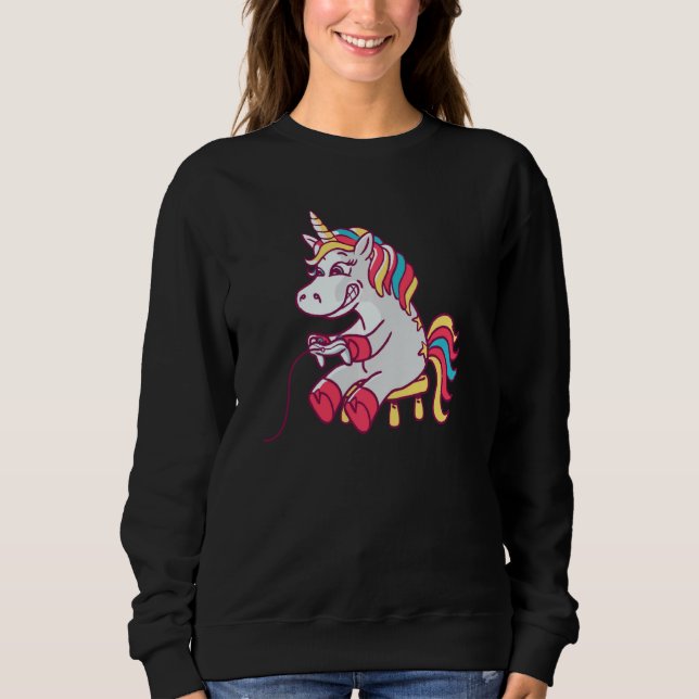 Gamer Unicorn Pullover (Front)