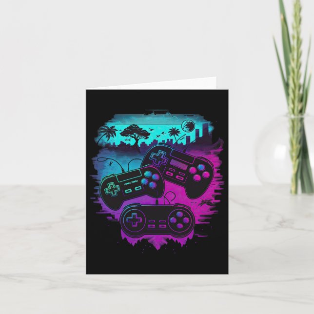 Gamer Video Game Controller 15  Card (Front)