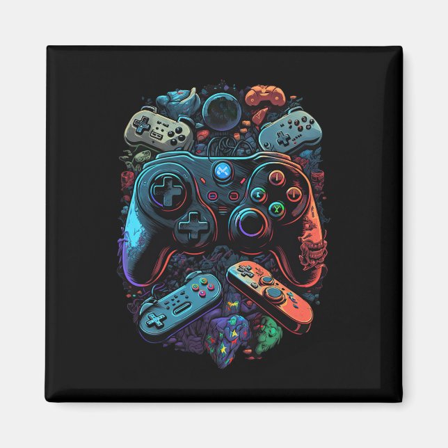 Gamer Video Game Controller 19  Magnet (Front)