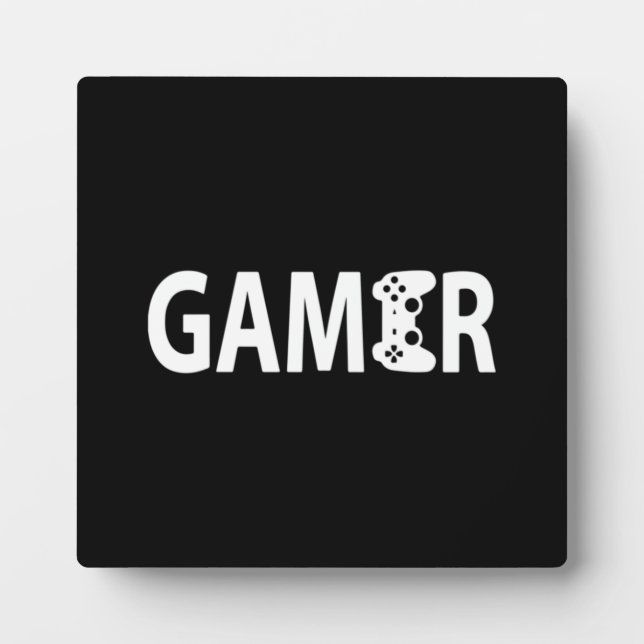 Gamer, Video Game Controller - Gaming Humor Joke Plaque (Front)