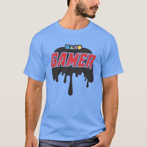 Gamer Video Game Controller _ Gaming Humor Joke T T_Shirt