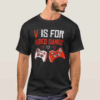 Gamer , Video Games Funny Joystick Graphic T-Shirt