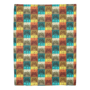 GAMER VINTAGE VIDEO GAME CONTROLLER  DUVET COVER