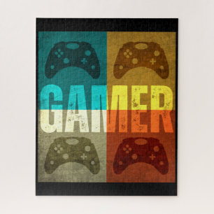 GAMER VINTAGE VIDEO GAME CONTROLLER JIGSAW PUZZLE