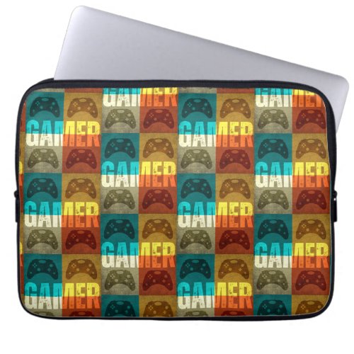 GAMER VINTAGE VIDEO GAME CONTROLLER    LAPTOP SLEEVE