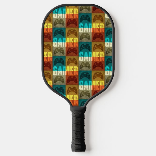 GAMER VINTAGE VIDEO GAME CONTROLLER   PICKLEBALL PADDLE (Front)