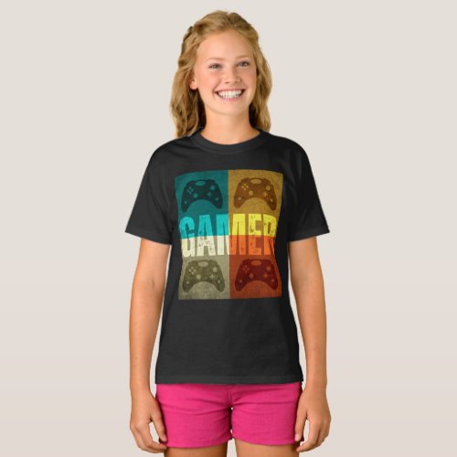 GAMER VINTAGE VIDEO GAME CONTROLLER T_Shirt