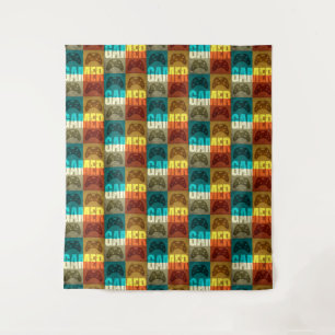 GAMER VINTAGE VIDEO GAME CONTROLLER TAPESTRY