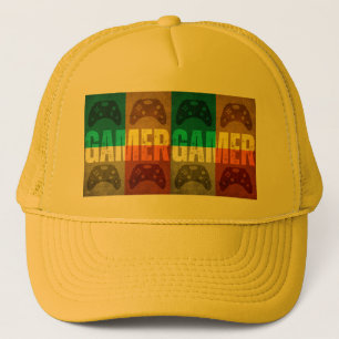 GAMER VINTAGE VIDEO GAME CONTROLLER TRUCKER HAT