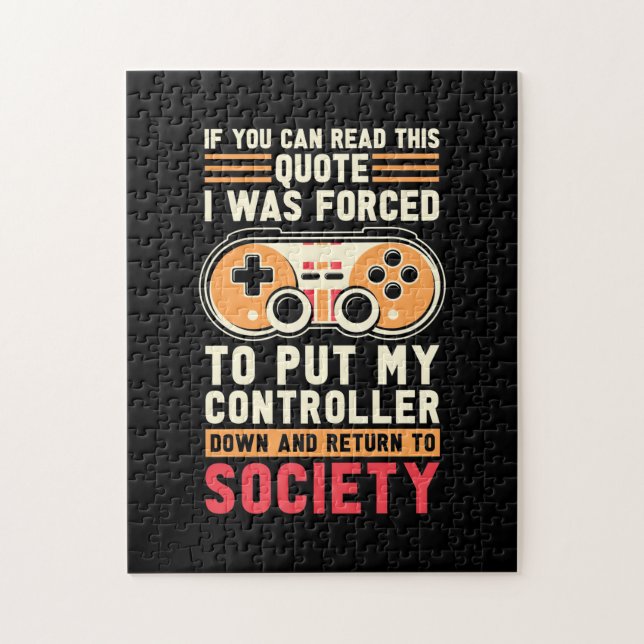 Gamer Was Forced To Put My Controller Jigsaw Puzzle (Vertical)