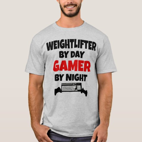 Gamer Weightlifter T_Shirt