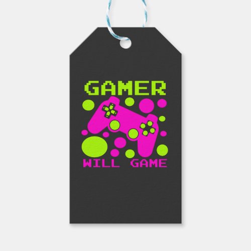 GAMER WILL GAME 2 GIFT TAGS