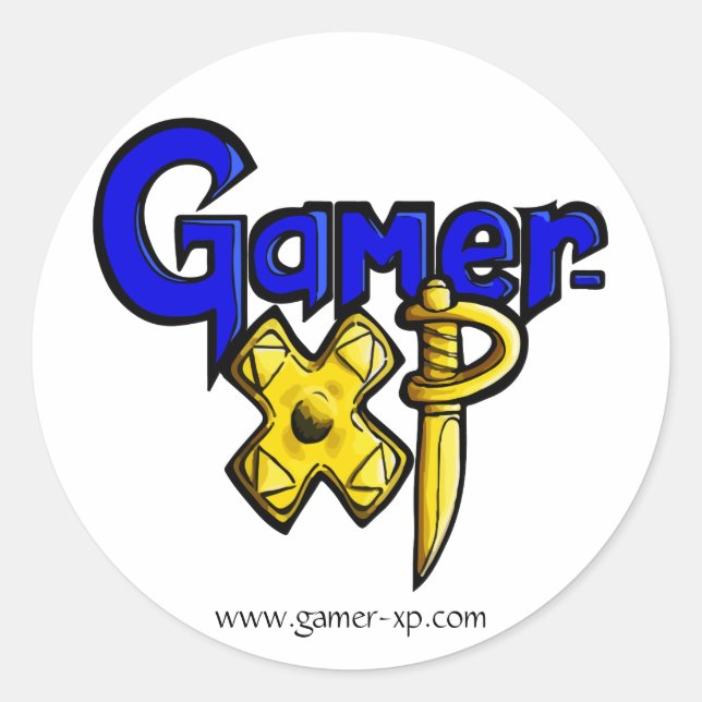 Gamer-XP Classic Round Sticker (Front)
