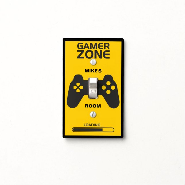 Gamer Zone Light Switch Cover (In Situ)