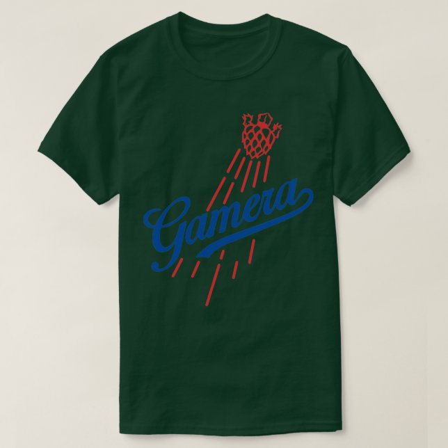 GAMERA Baseball style T-Shirt (Design Front)