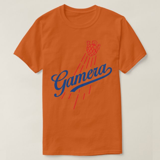 GAMERA Baseball style T-Shirt (Design Front)