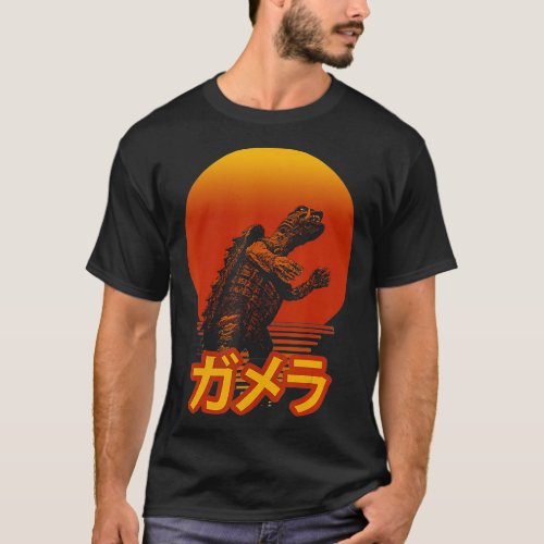 Gamera Vintage Retro Graphic T_Shirt