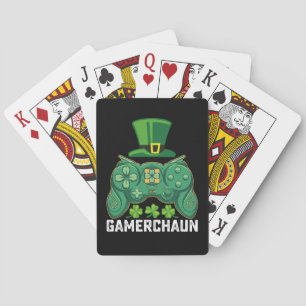 Gamerchaun Gamer Gaming Games St Patrick's Day Poker Cards