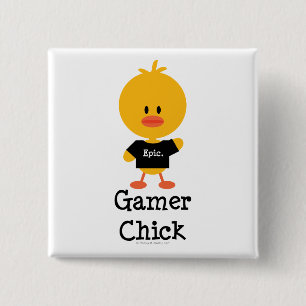 GamerChick Pinback Button