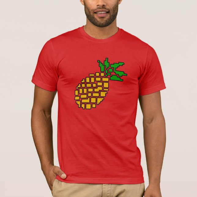 GamerFruit Mens Big Pineapple T-shirt (Dark) (Front)