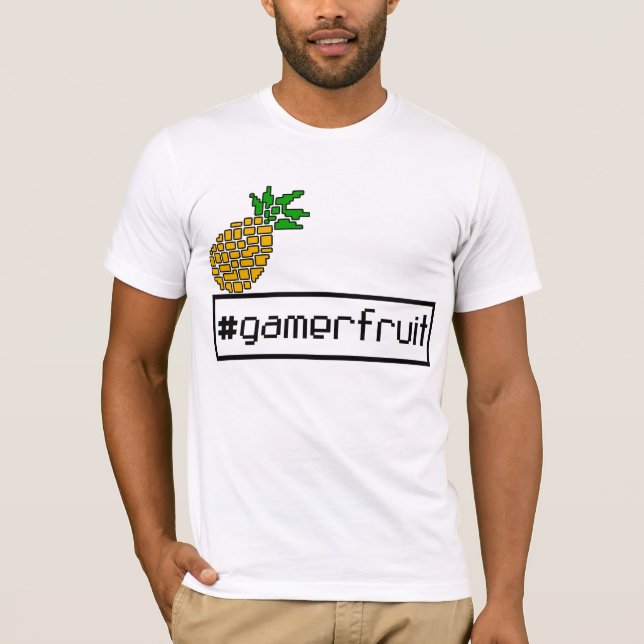 GamerFruit Mens Pixel T-shirt (Front)