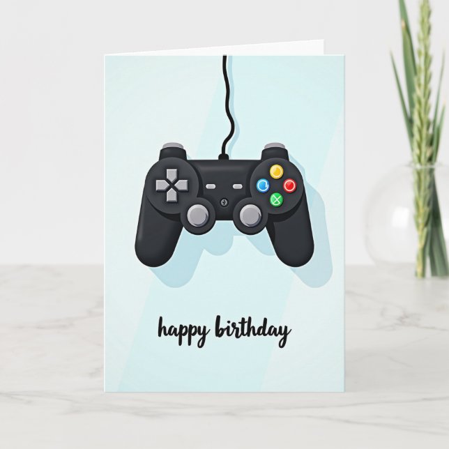 Gamers Birthday Controller Card (Front)