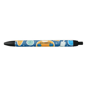 Gamers Blue Video Game Pattern Personalized Pen