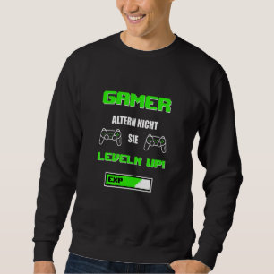 Gamers Do Not Age Them Leveln Up Gamer Sweatshirt