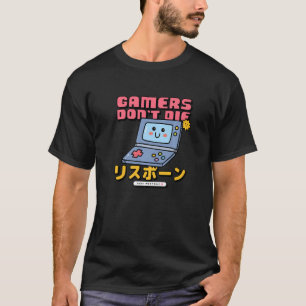 Gamers Don't Die They Respawn Retro Gaming T-Shirt