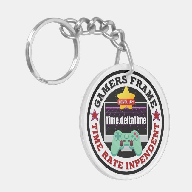 Gamers Frame - Time Rate Independent  Keychain (Front Left)