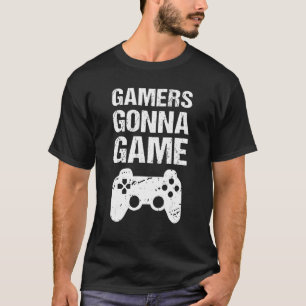 Gamers Gonna Game Vintage Retro Gaming T-Shirt