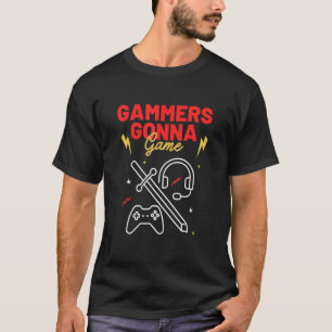 Gamers Gonna Game Vintage Retro Gaming Video Game T-Shirt