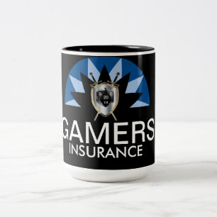 Gamers Insurance Two-Tone Coffee Mug