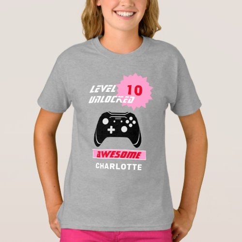 Gamers Level Up Personalized T_Shirt