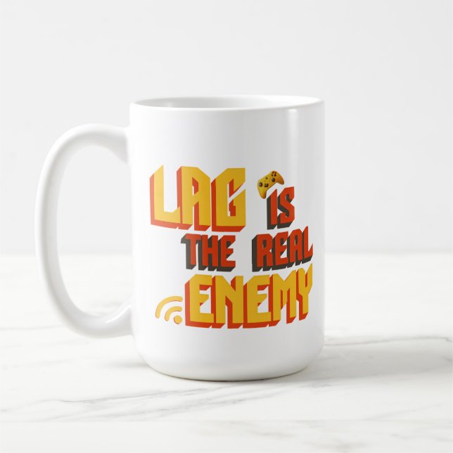 Gamers' Nightmare: LAG Coffee Mug (Left)