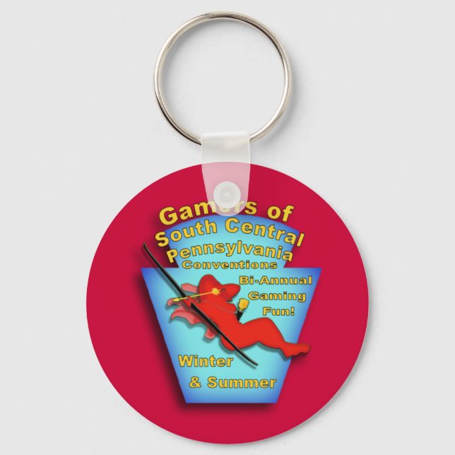 Gamers of South Central PA Keychain (Front)