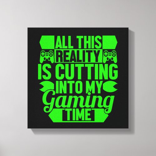 Gamers Only Canvas Print