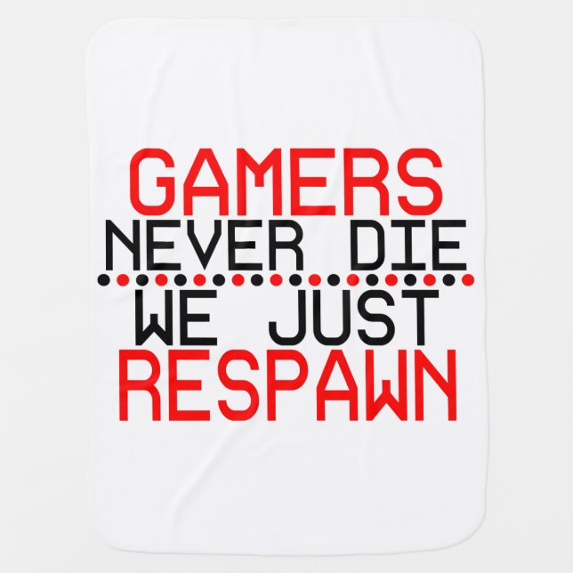Gamers Respawn Stroller Blanket (Front)