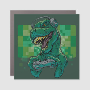 Gamersaurus Rex Car Magnet