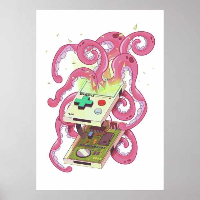 Games Console Monster Poster (Front)
