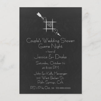 Games Couple's Wedding Shower Invitation