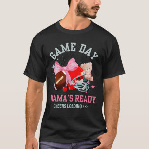 GAME'S DAY MAMA'S READY Football Mom T-Shirt