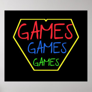 GAMES GAMES GAMES POSTER